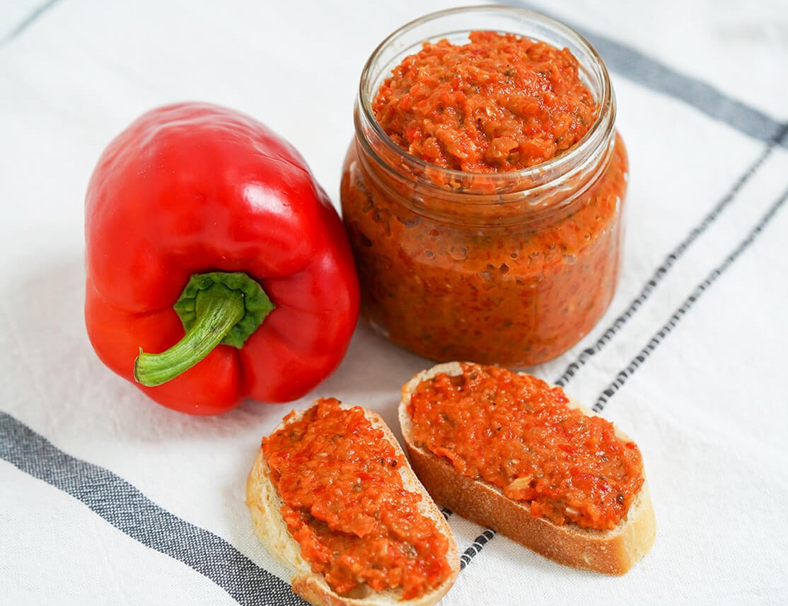 Ajvar — Macedonian roasted pepper spread